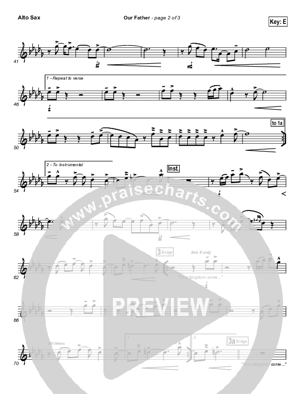 Our Father Alto Sax (BJ Putnam)