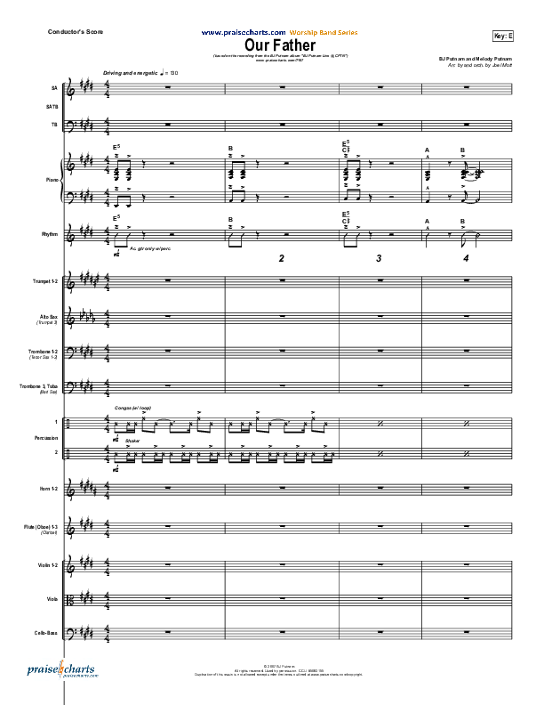 Our Father Conductor's Score (BJ Putnam)