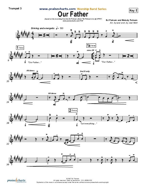 Our Father Trumpet 3 (BJ Putnam)