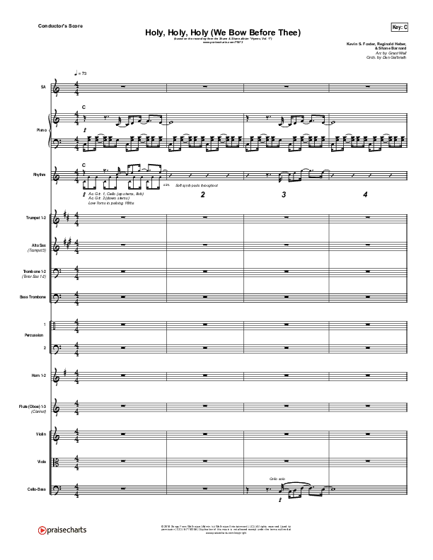Holy Holy Holy (We Bow Before Thee) Orchestration (Shane & Shane / The Worship Initiative)
