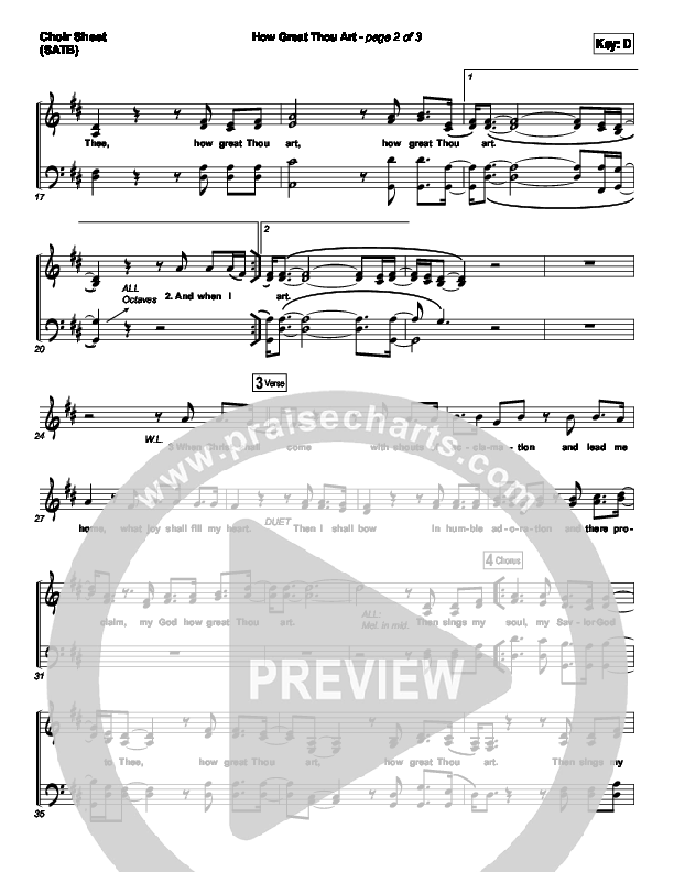 How Great Thou Art Choir Vocals (SATB) (Shane & Shane / The Worship Initiative)