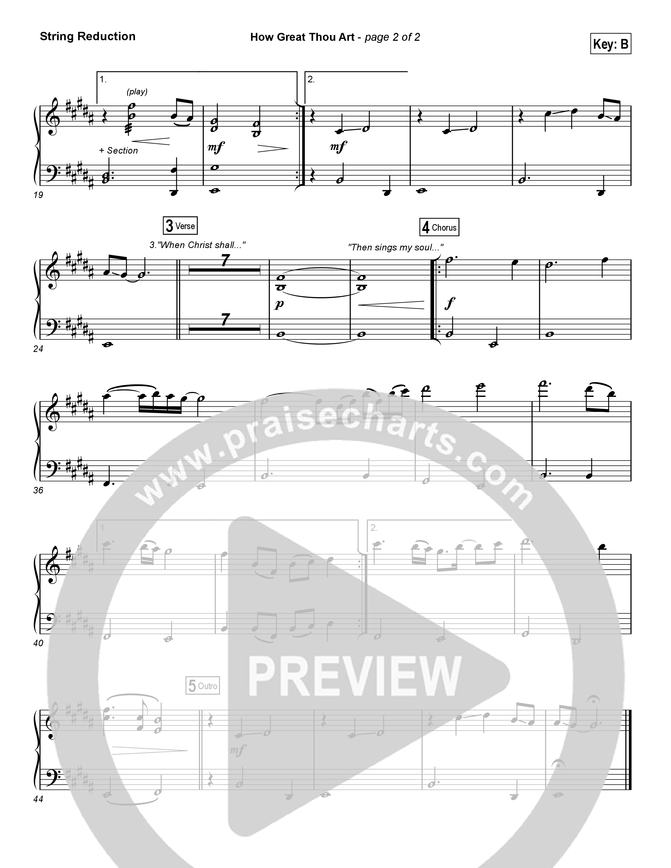 How Great Thou Art String Reduction (Shane & Shane / The Worship Initiative)