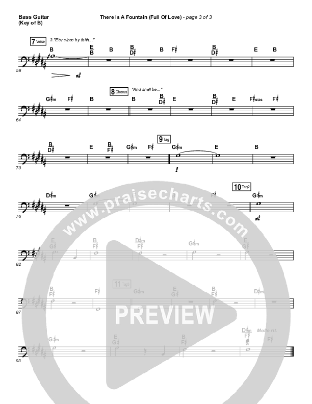 There Is A Fountain (Full Of Love) Bass Guitar (Shane & Shane / The Worship Initiative)