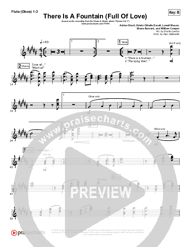 There Is A Fountain (Full Of Love) Wind Pack (Shane & Shane / The Worship Initiative)