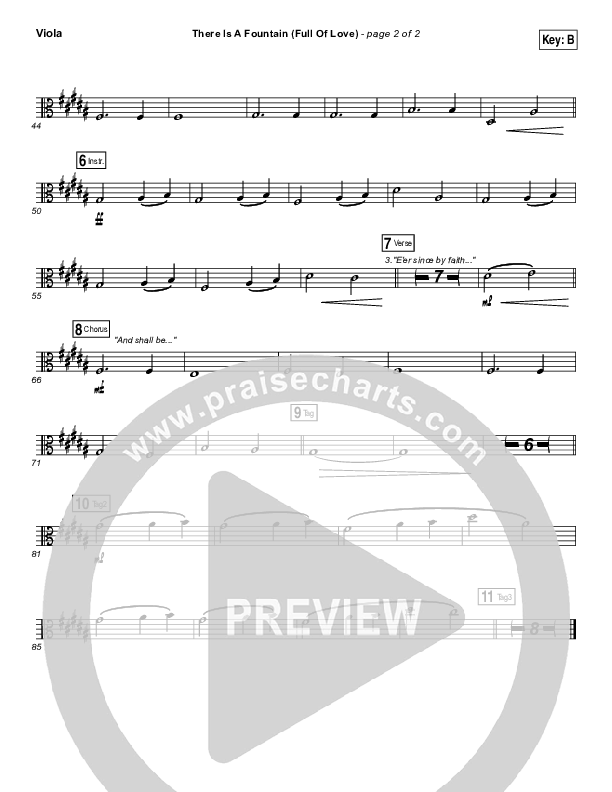 There Is A Fountain (Full Of Love) Viola (Shane & Shane / The Worship Initiative)