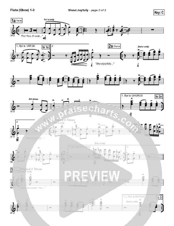 Shout Joyfully Flute/Oboe 1/2/3 (BJ Putnam)
