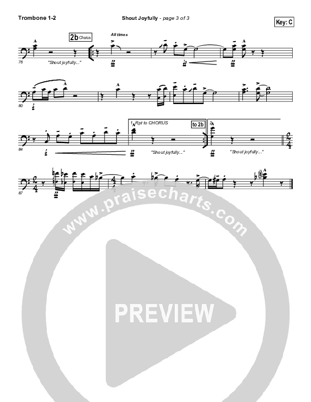 Shout Joyfully Trombone 1/2 (BJ Putnam)
