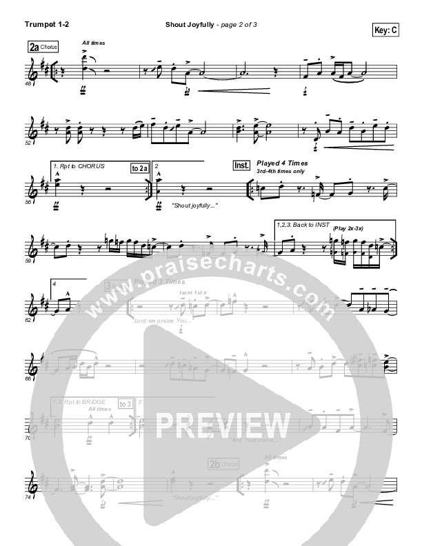 Shout Joyfully Trumpet 1,2 (BJ Putnam)