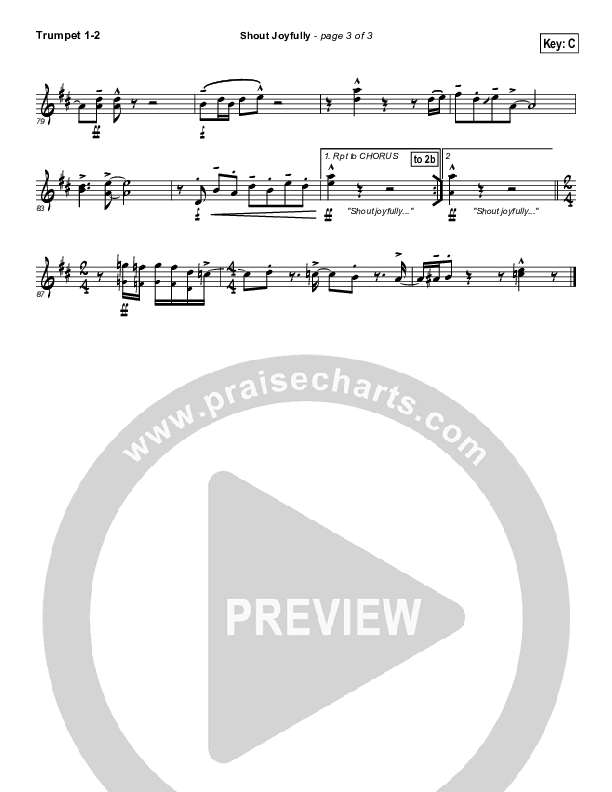 Shout Joyfully Trumpet 1,2 (BJ Putnam)