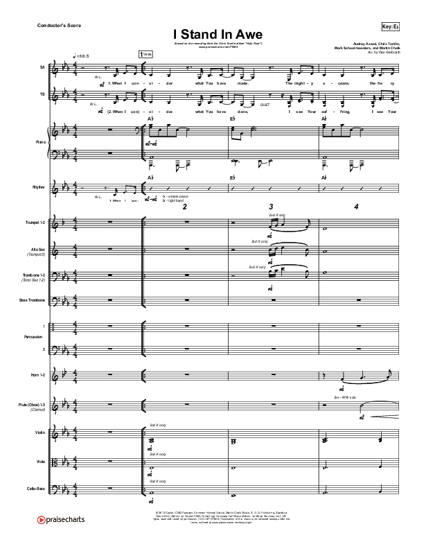 I Stand In Awe Conductor's Score (Chris Tomlin / Nicole Serrano)