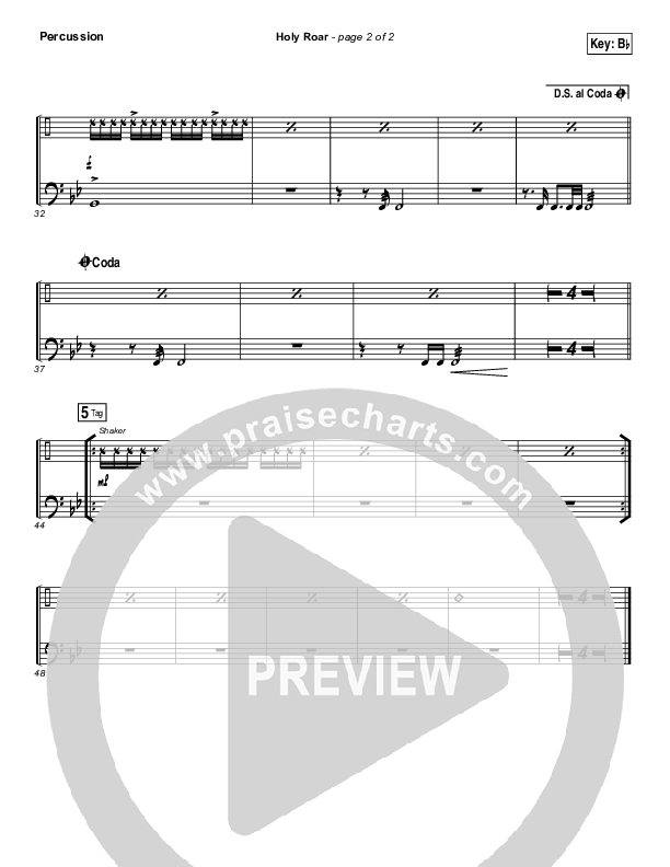 Holy Roar Percussion (Chris Tomlin)