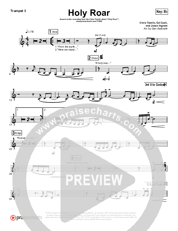 Holy Roar Trumpet 3 (Chris Tomlin)