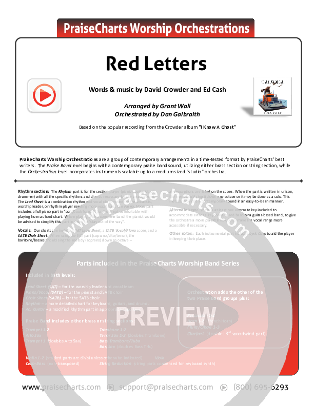 Red Letters Cover Sheet (Crowder)