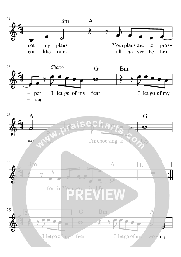 Your Ways Lead Sheet (HT Worship)