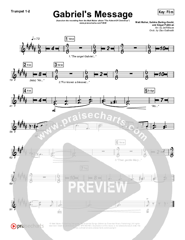 Gabriel's Message Brass Pack (Matt Maher)