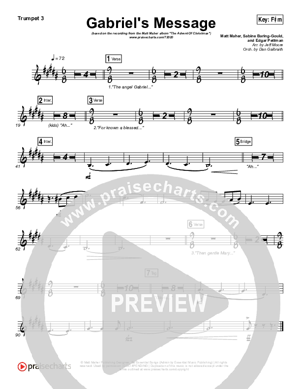 Gabriel's Message Trumpet 3 (Matt Maher)