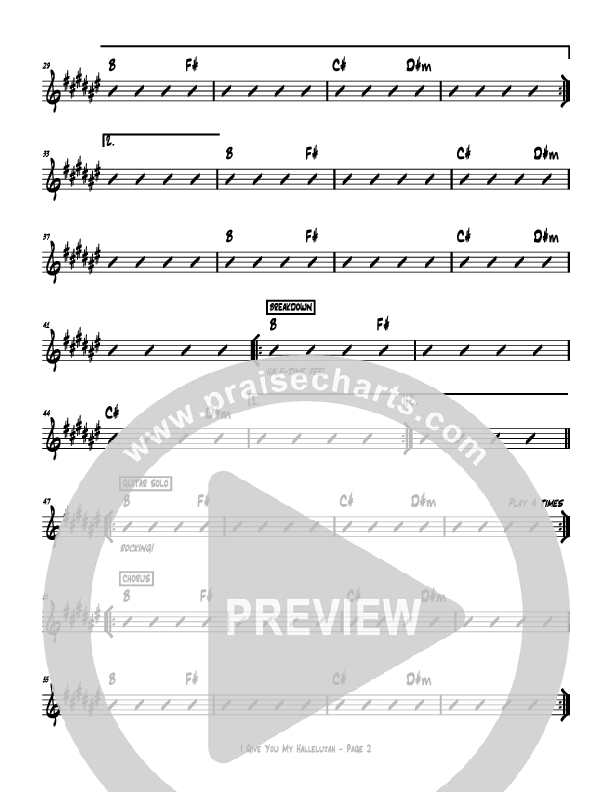 I Give You My Hallelujah Rhythm Chart (Hillsong Kids)