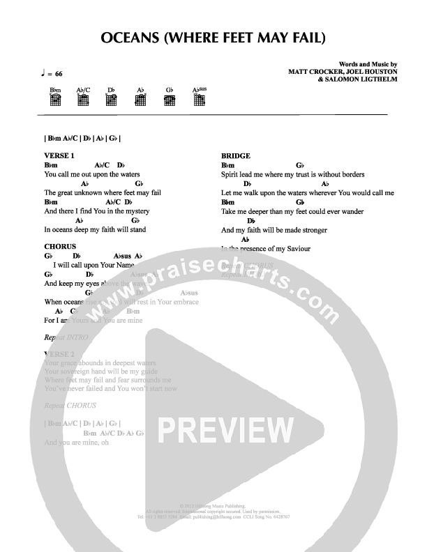 May Chords PDF (Hillsong Kids) - PraiseCharts