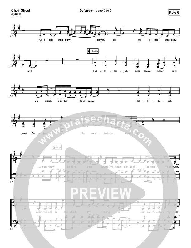 Defender Choir Vocals (SATB) (Francesca Battistelli)