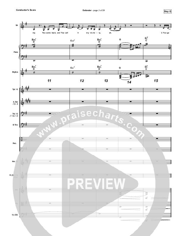 Defender Conductor's Score (Francesca Battistelli)