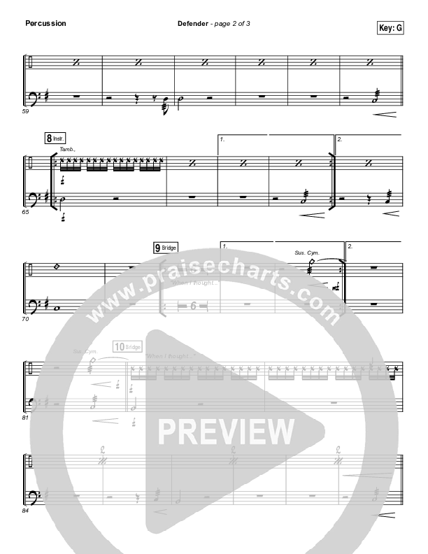 Defender Percussion (Francesca Battistelli)