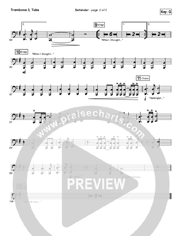 Defender Trombone 3/Tuba (Francesca Battistelli)