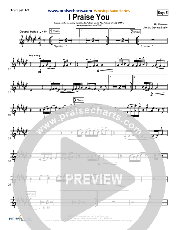 I Praise You Brass Pack (BJ Putnam)