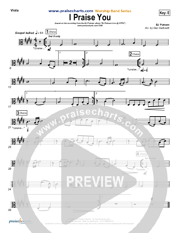 I Praise You Viola (BJ Putnam)