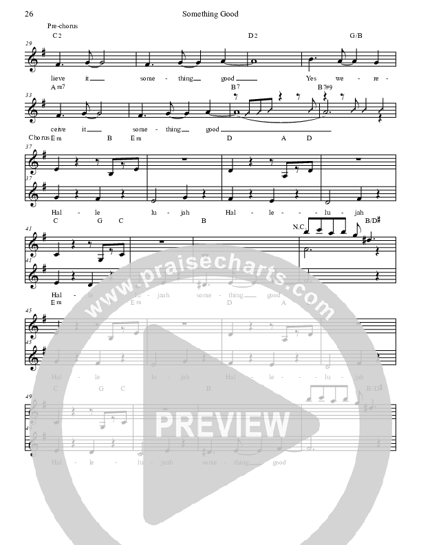 Something Good Lead Sheet (BJ Putnam)