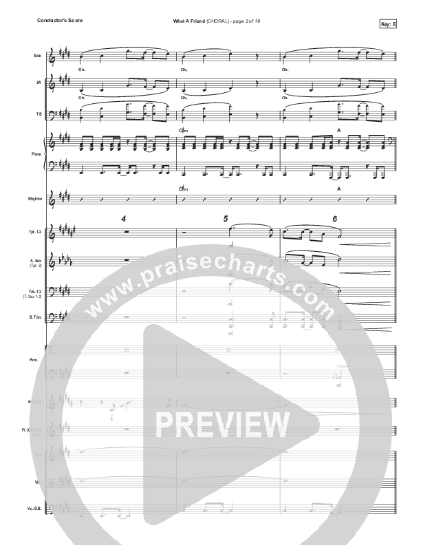 What A Friend (Choral Anthem SATB) Conductor's Score (Matt Maher / Arr. Luke Gambill)