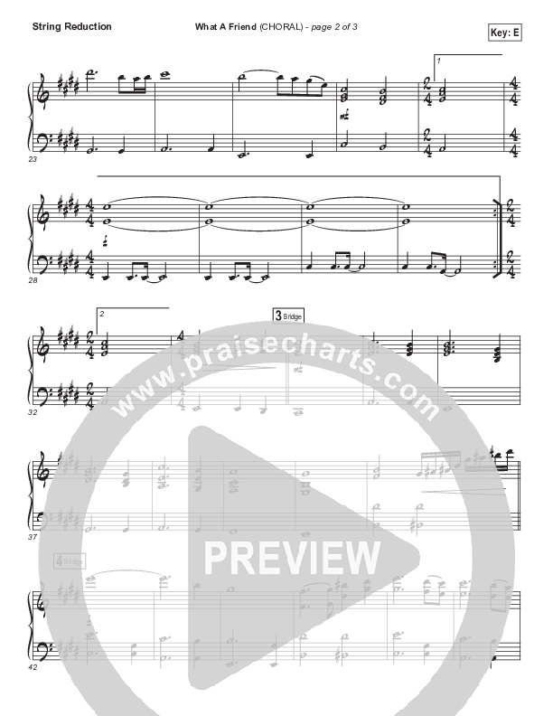 What A Friend (Choral Anthem SATB) String Pack (Matt Maher / Arr. Luke Gambill)
