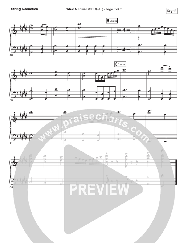 What A Friend (Choral Anthem SATB) String Pack (Matt Maher / Arr. Luke Gambill)