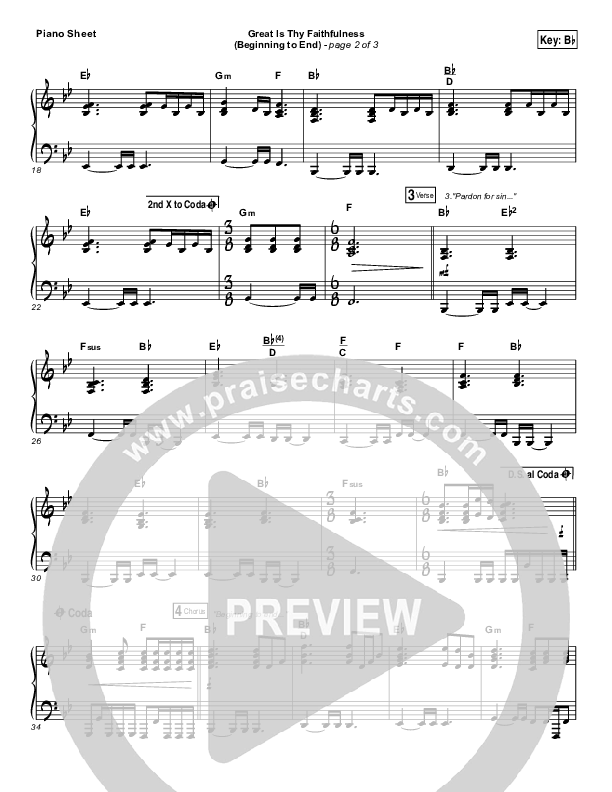 Great Is Thy Faithfulness (Beginning To End) (Choral Anthem SATB) Piano Sheet (One Sonic Society / Arr. Luke Gambill)
