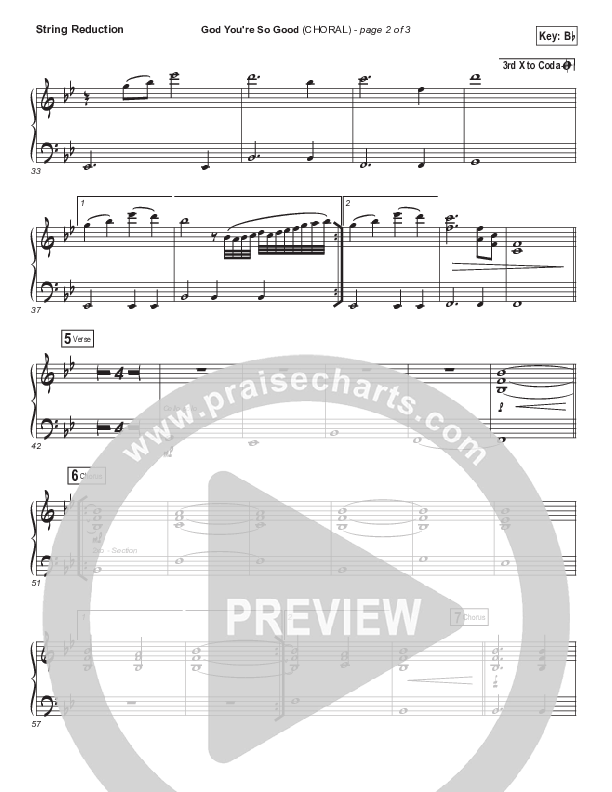 God You're So Good (Choral Anthem SATB) String Pack (Passion / Arr. Luke Gambill)