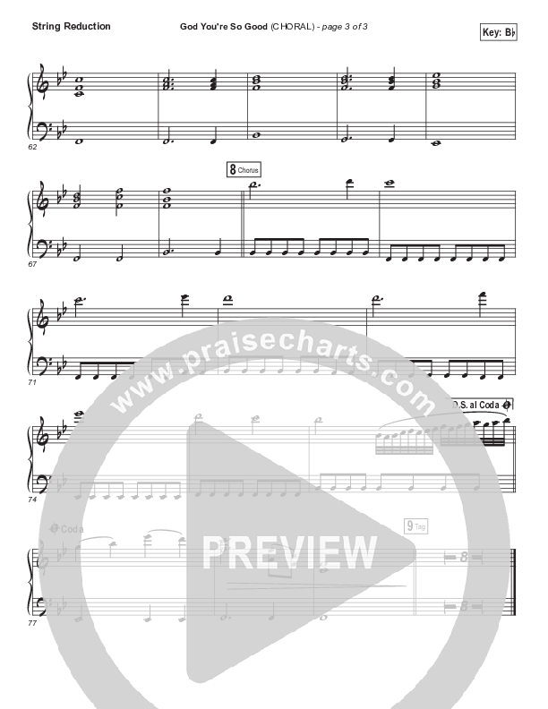 God You're So Good (Choral Anthem SATB) String Pack (Passion / Arr. Luke Gambill)