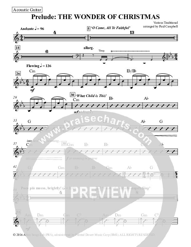 Prelude The Wonder Of Christmas (Instrumental) Acoustic Guitar (Paul Campbell)
