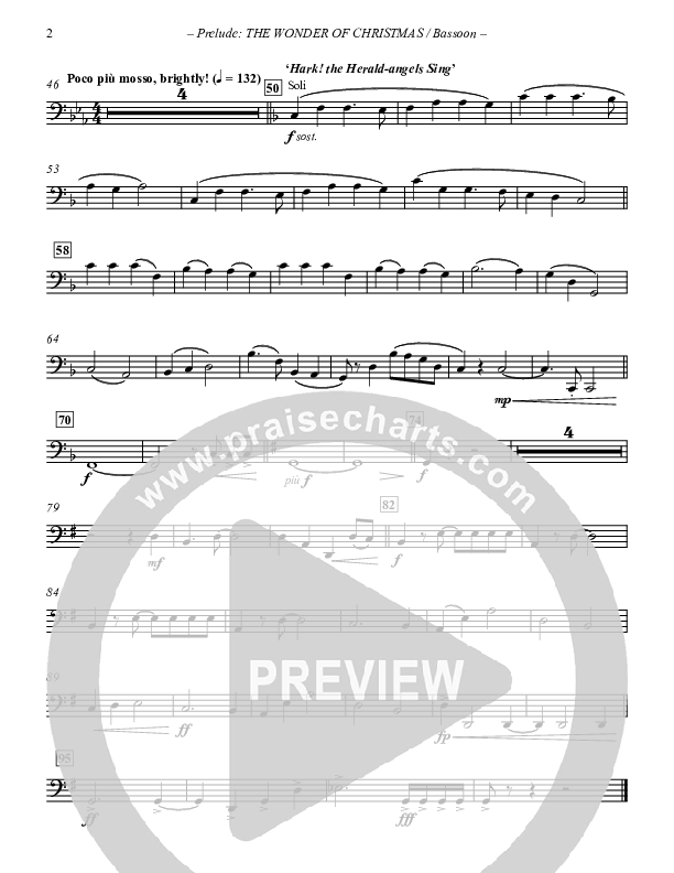 Prelude The Wonder Of Christmas (Instrumental) Bassoon (Paul Campbell)