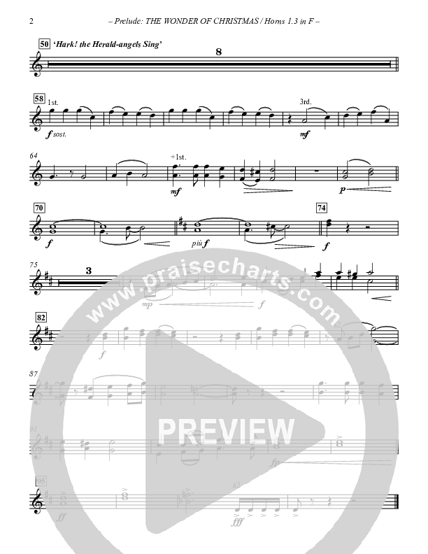 Prelude The Wonder Of Christmas (Instrumental) French Horn (Paul Campbell)