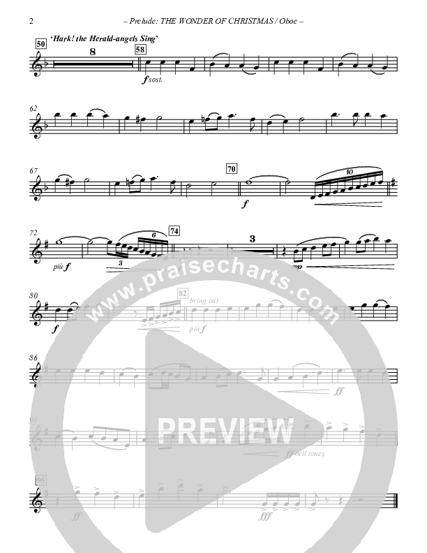 Prelude The Wonder Of Christmas (Instrumental) Oboe (Paul Campbell)