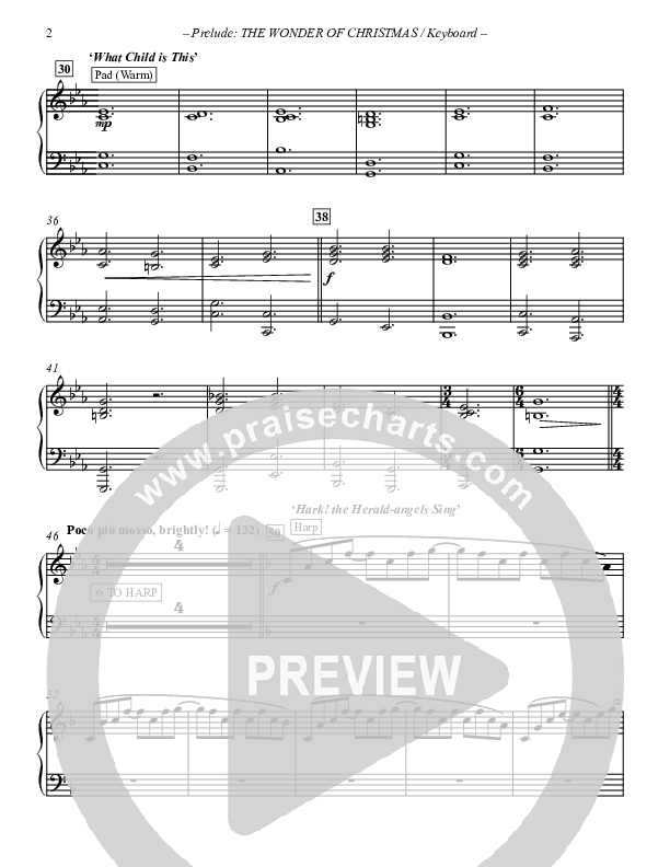 Prelude The Wonder Of Christmas (Instrumental) Synth (Paul Campbell)