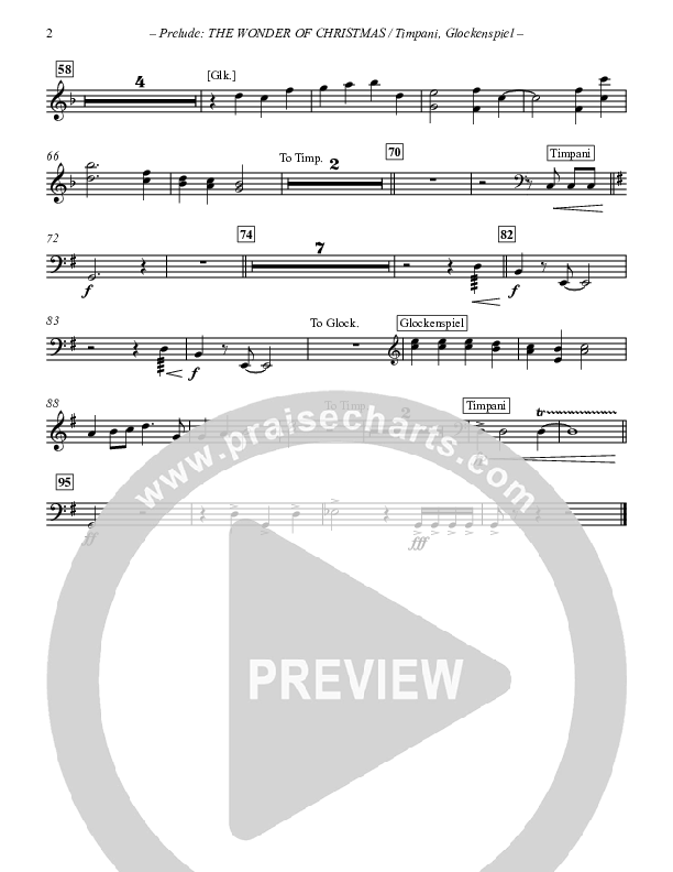 Prelude The Wonder Of Christmas (Instrumental) Timpani (Paul Campbell)