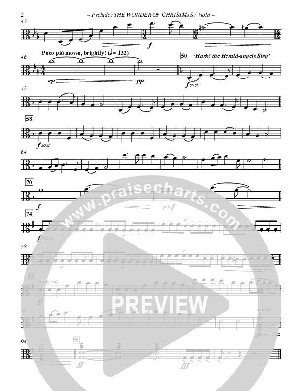 Prelude The Wonder Of Christmas (Instrumental) Viola (Paul Campbell)