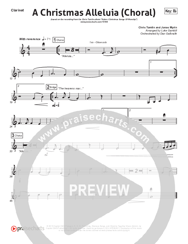 Chris tomlin a christmas alleluia chords