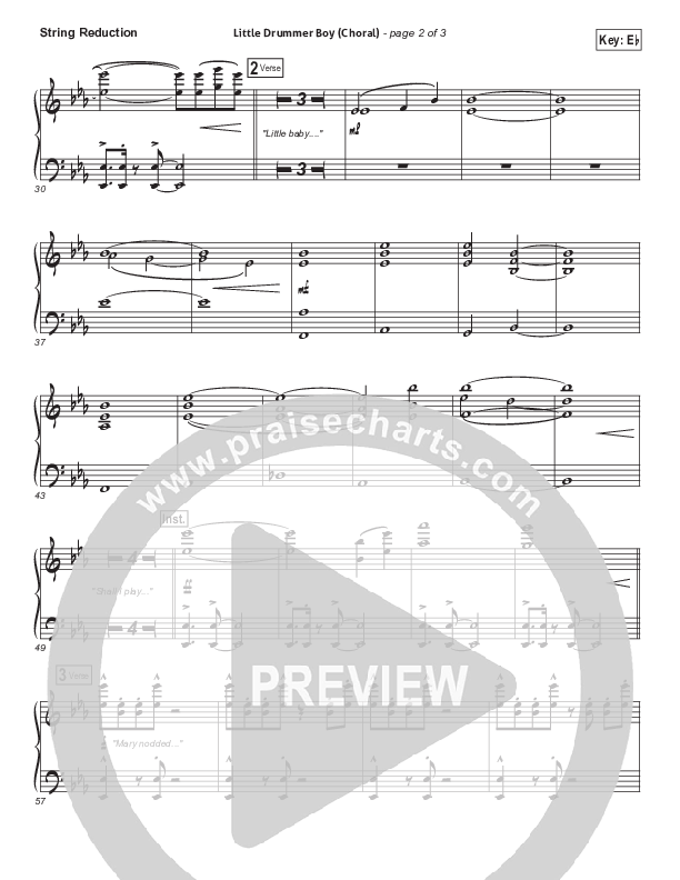 Little Drummer Boy (Choral Anthem SATB) Synth Strings (for KING & COUNTRY / Arr. Luke Gambill)