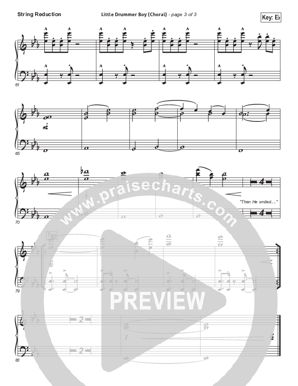 Little Drummer Boy (Choral Anthem SATB) Synth Strings (for KING & COUNTRY / Arr. Luke Gambill)