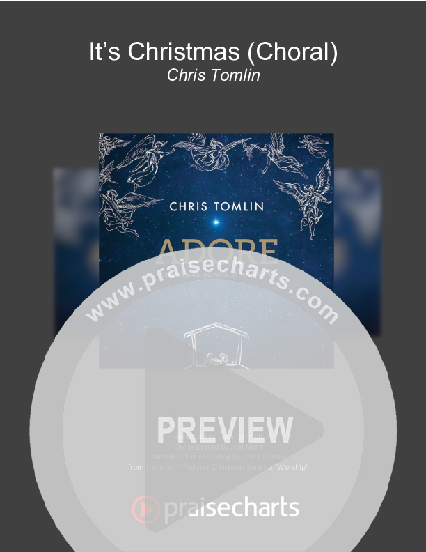 It's Christmas (Choral Anthem SATB) Cover Sheet (Chris Tomlin / Arr. Luke Gambill)