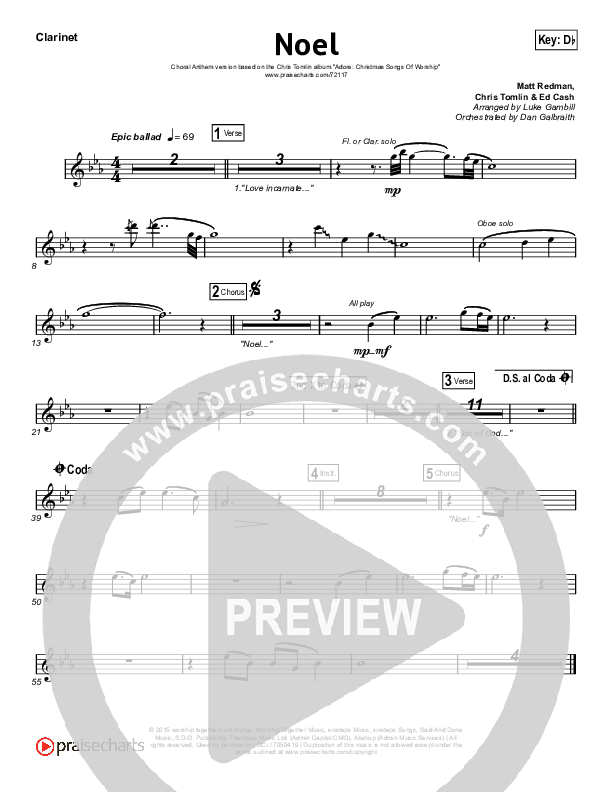 Noel (Choral Anthem SATB) Wind Pack (Lauren Daigle / Arr. Luke Gambill)