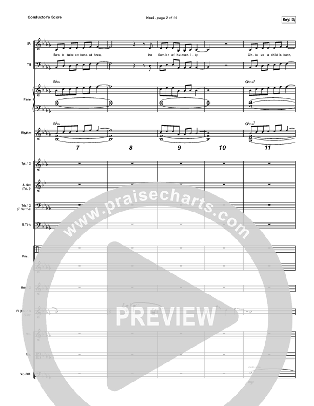 Noel (Choral Anthem SATB) Orchestration (Lauren Daigle / Arr. Luke Gambill)