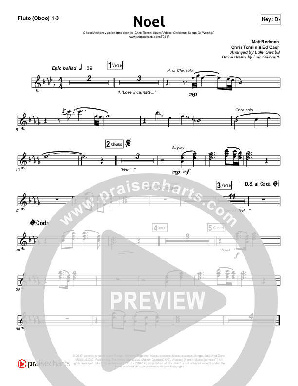 Noel (Choral Anthem SATB) Wind Pack (Lauren Daigle / Arr. Luke Gambill)