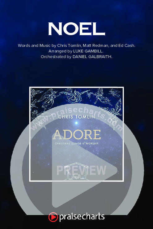 Noel (Choral Anthem SATB) Octavo Cover Sheet (Lauren Daigle / Arr. Luke Gambill)